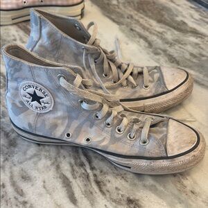 Converse All Star High-Tops in Gray Camo